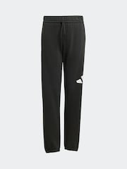 adidas Black Large Logo Joggers - Image 6 of 6