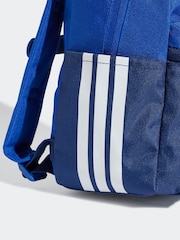 adidas Blue 3 Bar Kids Backpack - Image 5 of 5