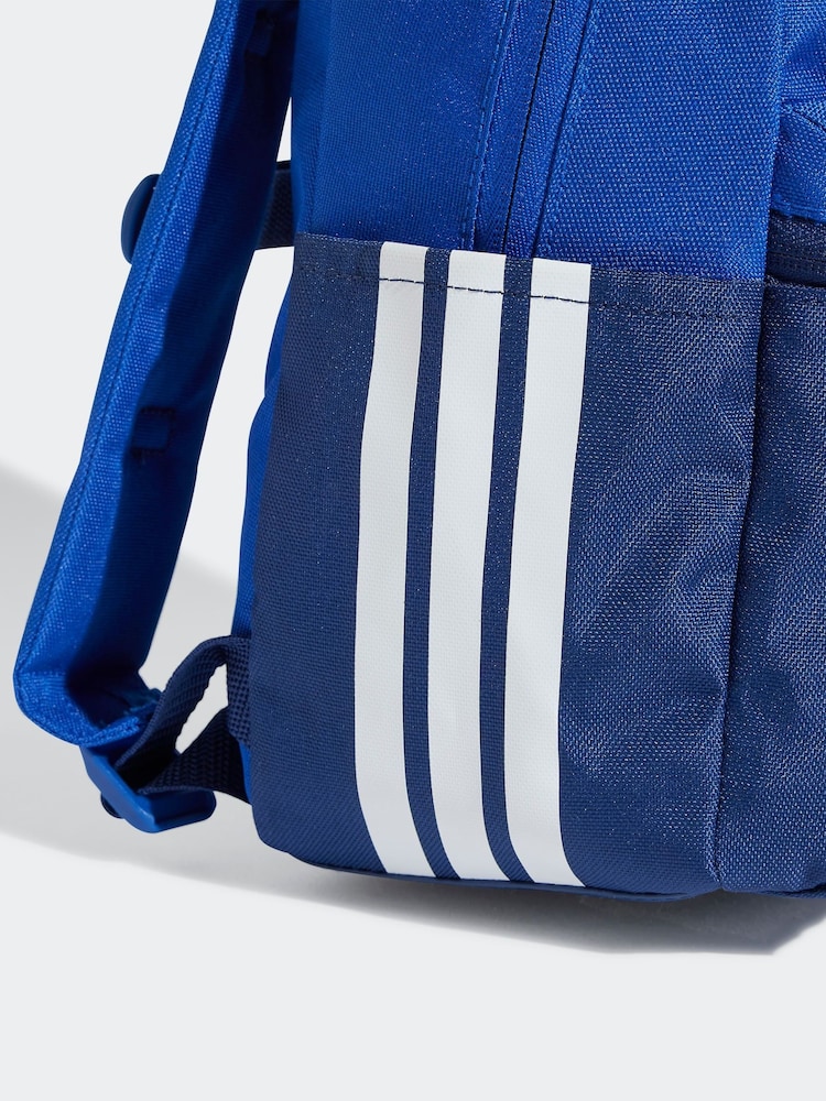 adidas Blue 3 Bar Kids Backpack - Image 5 of 5