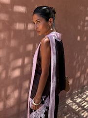 Never Fully Dressed Brown Lily Top With Pink Lace - Image 2 of 5