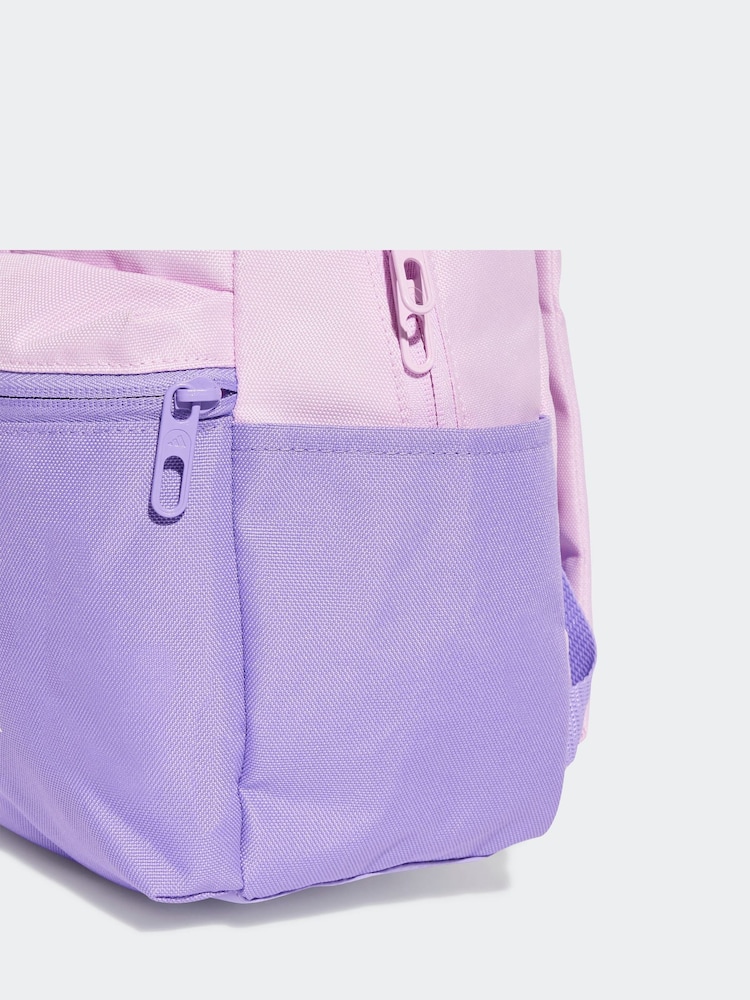 adidas Purple 3 Bar Kids Backpack - Image 4 of 5