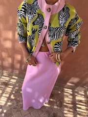 Never Fully Dressed Zebra Jacquard Zizi Cardigan - صورة 2 من 4
