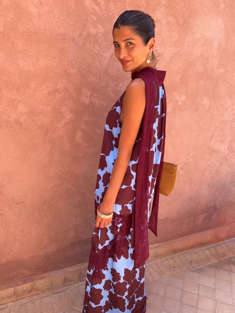 Never Fully Dressed Blue Jaden Floral Print Lily Top - Image 4 of 4