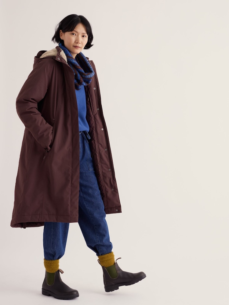 Seasalt Cornwall Brown Tall Janelle Waterproof Raincoat - Image 1 of 5