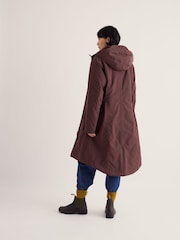 Seasalt Cornwall Brown Tall Janelle Waterproof Raincoat - Image 3 of 5