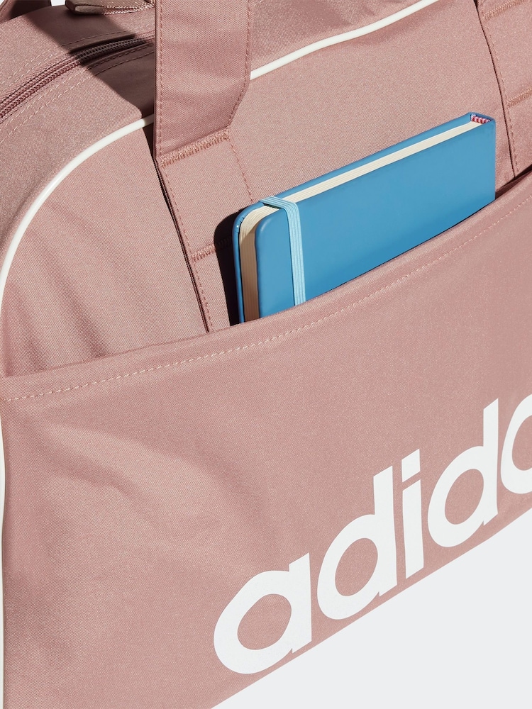 adidas Red Linear Essentials Bowling Bag - Image 4 of 5