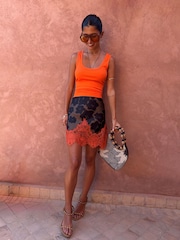 Maro - Never Fully Dressed Print Maeva Mini Skirt - Imaginea 2 din 4