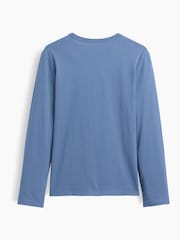 Gap Blue Logo Long Sleeve T-Shirt (4-13yrs) - Image 2 of 3