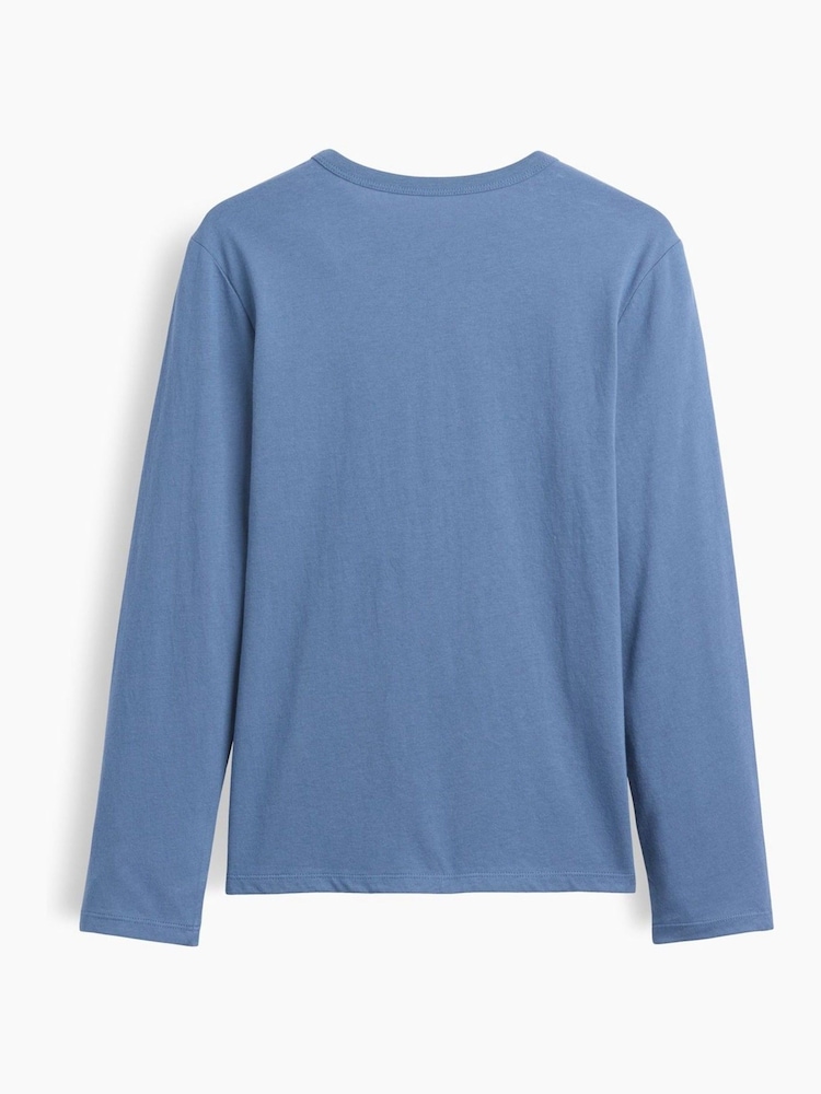 Gap Blue Logo Long Sleeve T-Shirt (4-13yrs) - Image 2 of 3 Gap Blue Logo Long Sleeve T-Shirt (4-13yrs) - Image 2 of 3