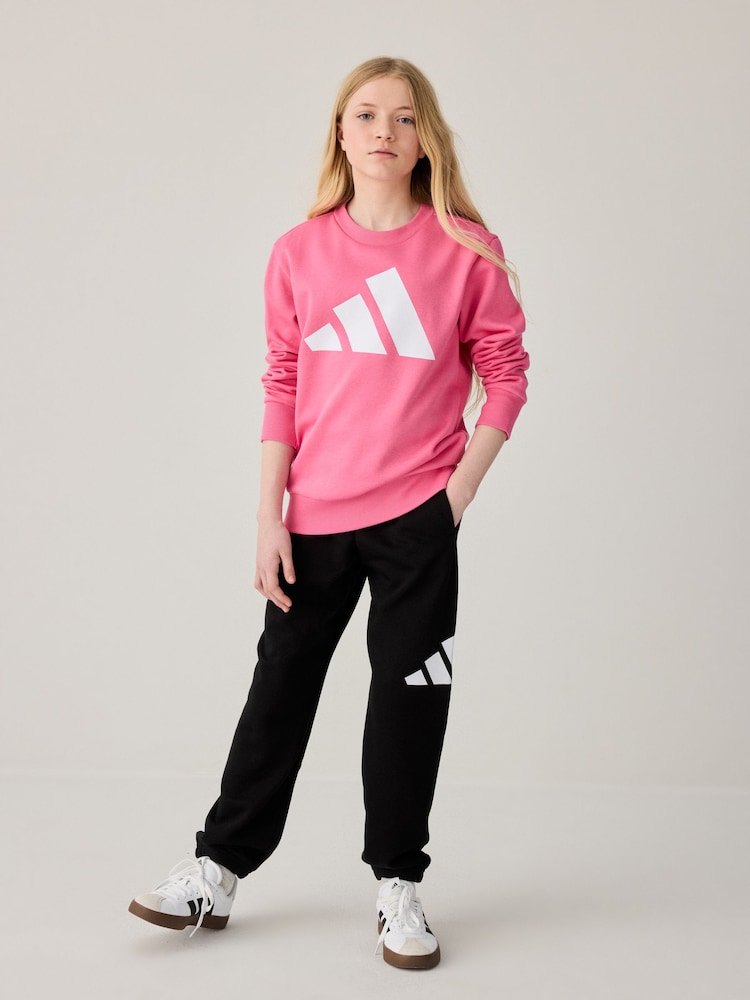 adidas Pink Essentials Large Logo Tracksuit - Image 1 of 7