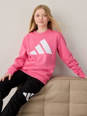 adidas Pink Essentials Large Logo Tracksuit - Image 2 of 7