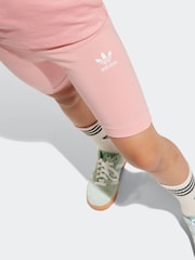 adidas originals Pink Small Logo 100% Cotton Top and Short Set - Image 5 of 8