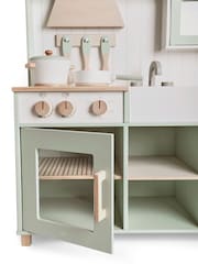 JoJo Maman Bébé Sage Green Henley Wooden Play Kitchen - Image 7 of 9