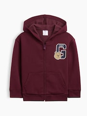 Gap Burgundy Relaxed Logo Zip-Up Hoodie (6mths-5yrs) - Image 2 of 4