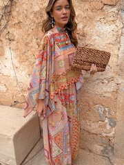 Never Fully Dressed Multi Cape in Dolce Vita Print Top - Image 4 of 4