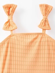 Cotton On Orange Bow One Piece Swimsuit - Image 2 of 2