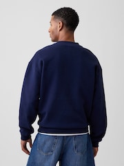 Gap Blue Relaxed Mini-Logo Sweatshirt - Image 2 of 4