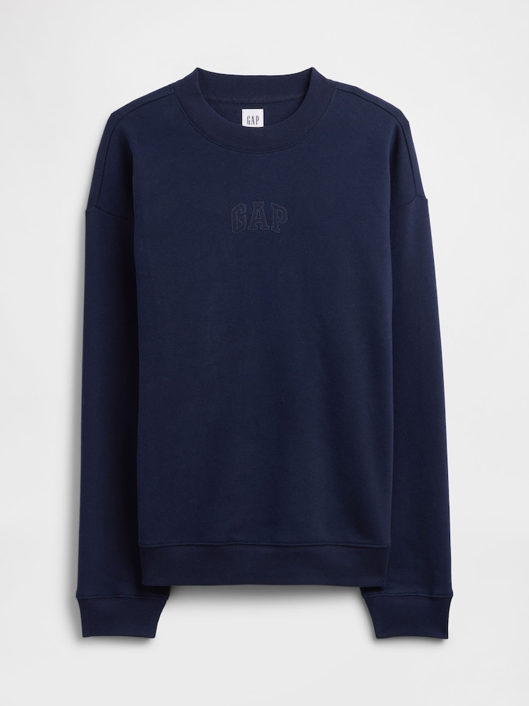 Gap Blue Relaxed Mini-Logo Sweatshirt - Image 4 of 4