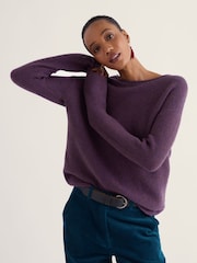 Seasalt Cornwall Purple Fruity Jumper - Image 2 of 5