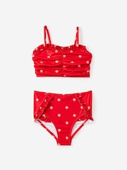 Cotton On Red Claire Frill Bikini - Image 1 of 3