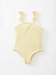 Cotton On Yellow Bow One-Piece Swimsuit - Image 1 of 2