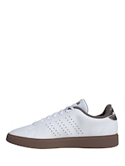 adidas White/Gum Advantage Trainers - Image 2 of 9