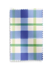 Wee Blue Bell Blue Green Blueberry Jam Check Made To Measure Roman Blinds - Image 7 of 7
