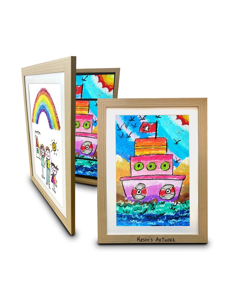 Personalised Kids Art Display Hanging Frame by Loveabode - Image 2 of 4
