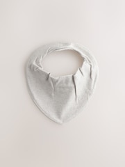 Grey/Brown/Cream 5 Pack Neutral Dribble Bibs - Image 2 of 7