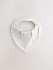 Grey/Brown/Cream 5 Pack Neutral Dribble Bibs - Image 3 of 7