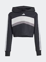 adidas Black Essentials Tiberio 3 Stripes Leggings and Hoodie Set - Image 7 of 8