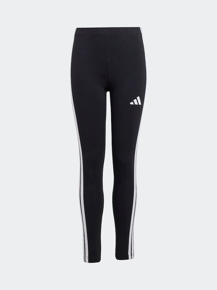 adidas Black Essentials Tiberio 3 Stripes Leggings and Hoodie Set - Image 8 of 8