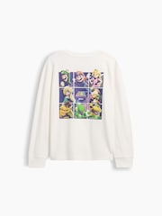 Gap White Super Mario Relaxed Graphic Long Sleeve T-Shirt (4-13yrs) - Image 2 of 3