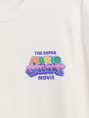 Gap White Super Mario Relaxed Graphic Long Sleeve T-Shirt (4-13yrs) - Image 3 of 3