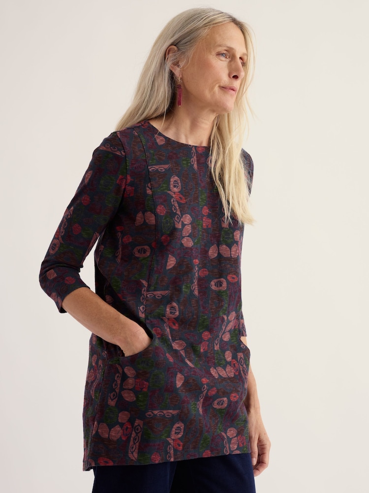 Seasalt Cornwall Blue Shore Foraging Tunic - Image 2 of 5 Seasalt Cornwall Blue Shore Foraging Tunic - Image 2 of 5