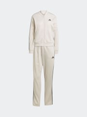 adidas Grey Essentials 3 Stripes Tracksuit - Image 6 of 8