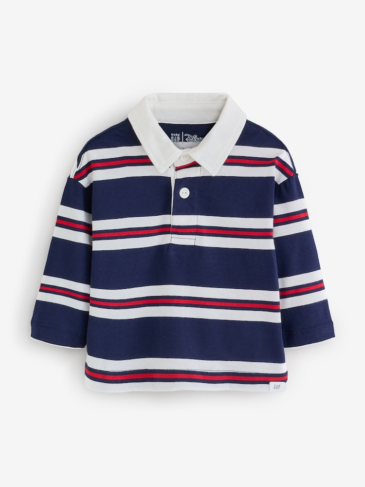 Gap Blue Mickey Mouse Disney Rugby Polo Shirt (6mths-5yrs) - Image 1 of 5