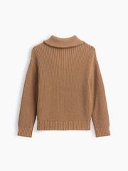 Brun - Gap Quarter-Zip Jumper (6månader-5år) - Bild 2 av 2