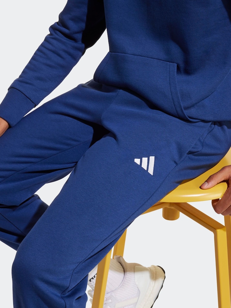 adidas Blue Essentials Joggers - Image 5 of 6