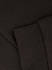 Reiss Chocolate Brown Fabien 9-14 yrs Interlock Jersey Hoodie - Image 4 of 4