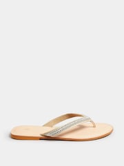 Long Tall Sally Embellished Flip Flop Sandal In Standard Fit - Image 1 of 4