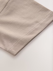 Stone Boxy Fit 100% Cotton Short Sleeve Polo Shirt (3-16yrs) - Image 9 of 9