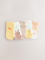 Multi Baby Socks 5 Pack (0mths-2yrs) - Image 1 of 3