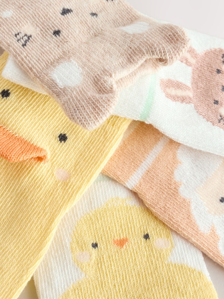 Multi Baby Socks 5 Pack (0mths-2yrs) - Image 2 of 3
