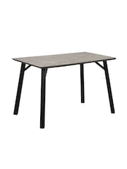 K Interiors Grey Atlantis Dining 4 Seater Table - Image 1 of 2