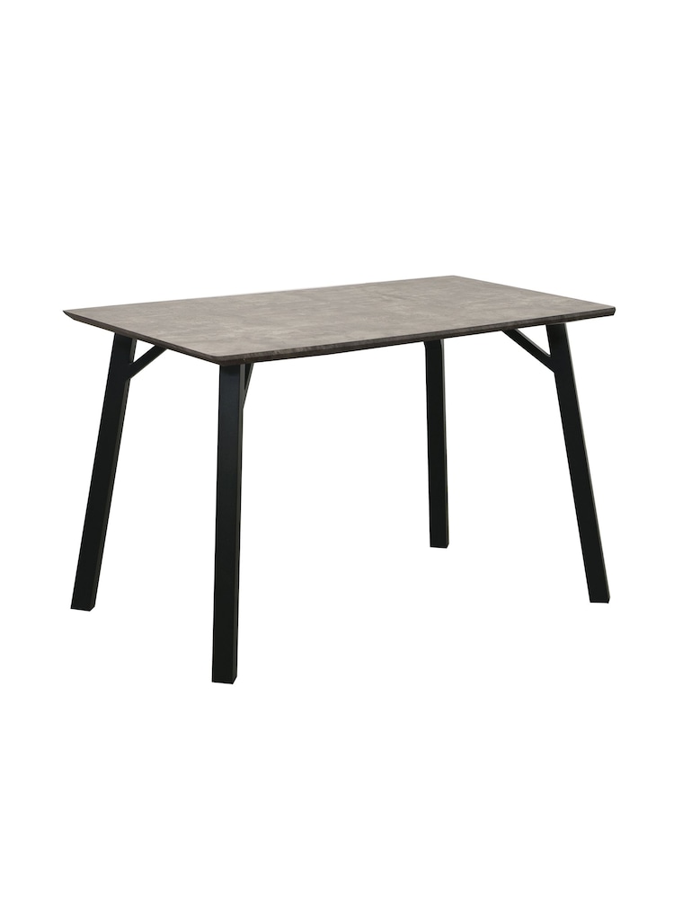 K Interiors Grey Atlantis Dining 4 Seater Table - Image 1 of 2
