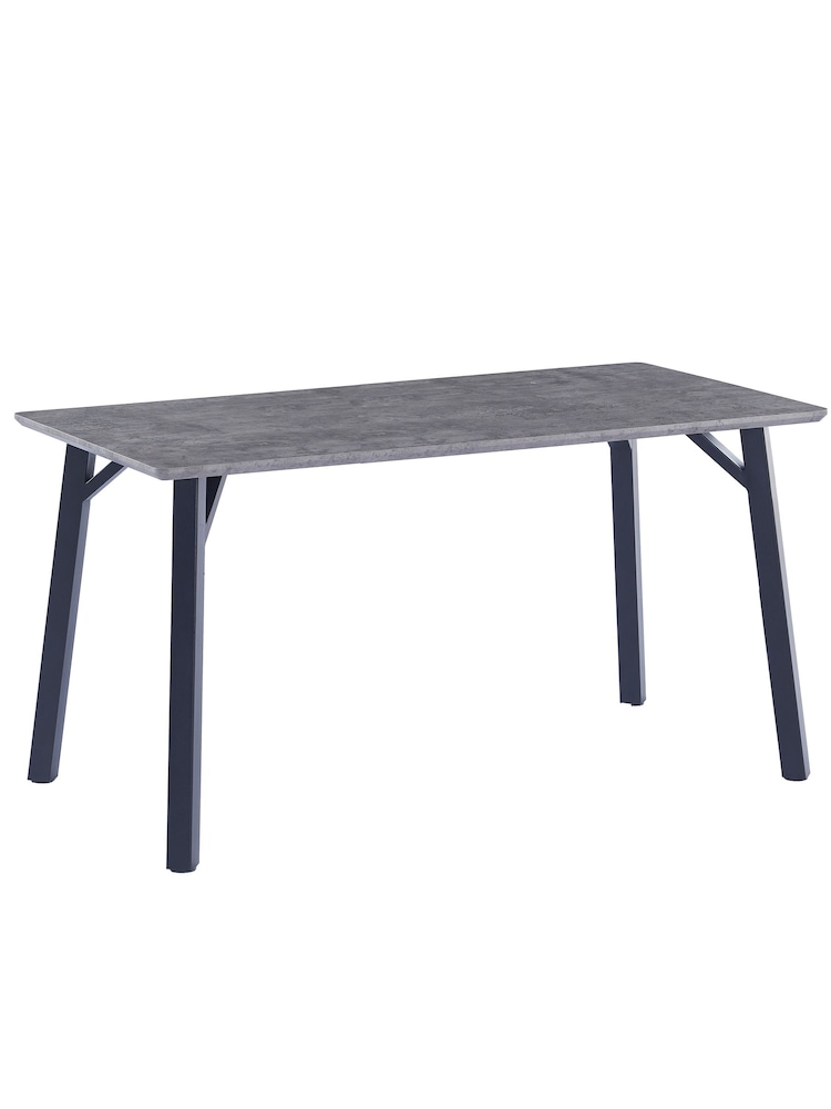 K Interiors Grey Atlantis Dining 8 Seater Table - Image 1 of 2