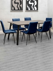 K Interiors Grey Atlantis Dining 8 Seater Table - Image 2 of 2