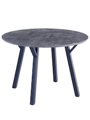 K Interiors Grey Atlantis Dining 4 Seater Round Table - Image 1 of 2
