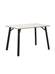 K Interiors White Atlantis Dining 4 Seater Table - Image 1 of 2
